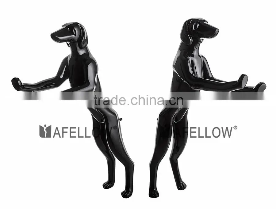 Animal black dog mannequin for sale