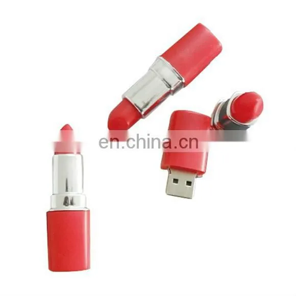 2021 lipstick flash drive colorful plastic lipsticks memory stick drive oem logo external usb u disk