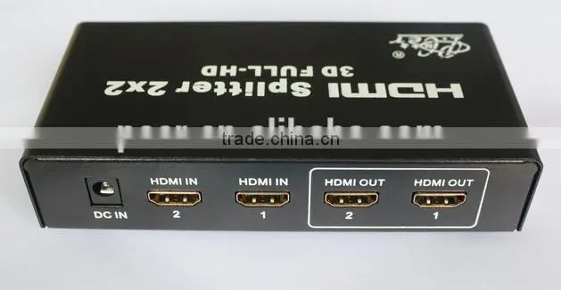 2 in 2 out full HD cable Splitters with remote