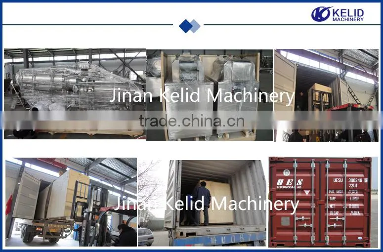 Single Screw Extruder Fried Pellet Machine