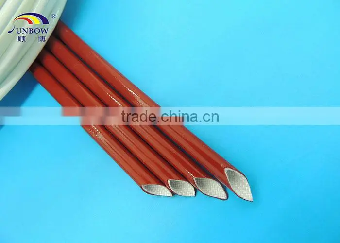 UL Listed VW-1 Flame Retardant Coated Silicone Glassfiber Electrical Sleeving