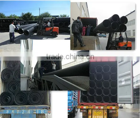 with 45 branches JunXing Group polyethylene 700mm hdpe culvert pipe as collector drains