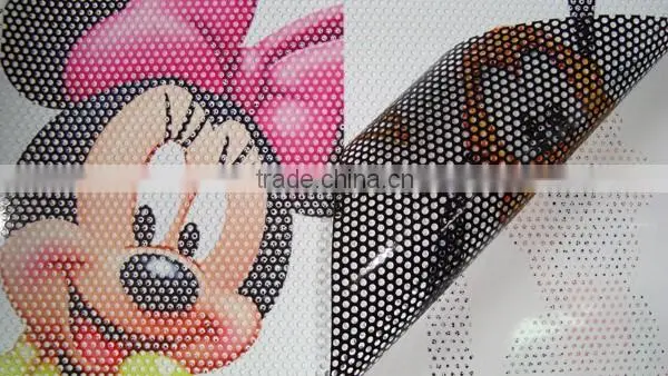 One way vision film for windows,perforated vinyl film D-0122