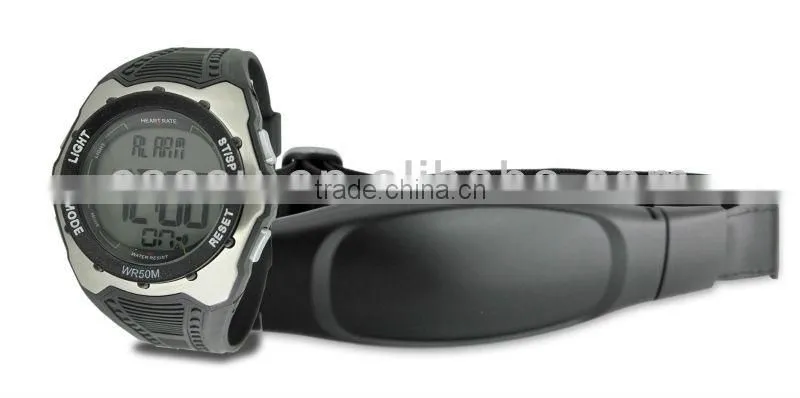 Fashion heart rate watch with chest band