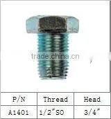 3/4"-16, high quality aluminium cnc engine magnetic oil drain plugs