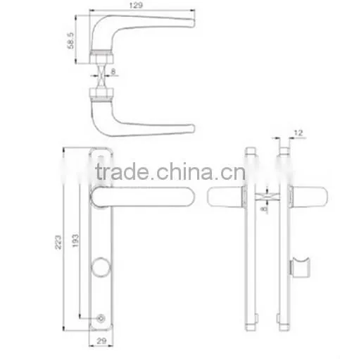 M009 guangdong bathroom door lock