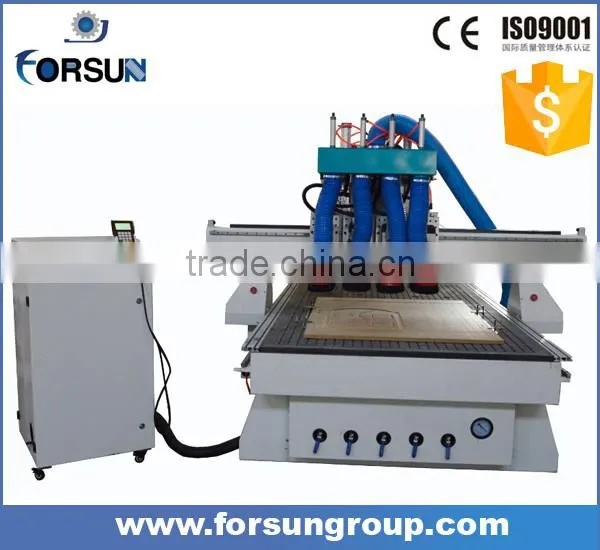 China supplier mdf cutting power wood cnc router multi spindle machine for door furniture