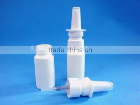 70ml plastic bottle with nasal spray, PE sprayer bottle with pharmaceutical nasal spray pump