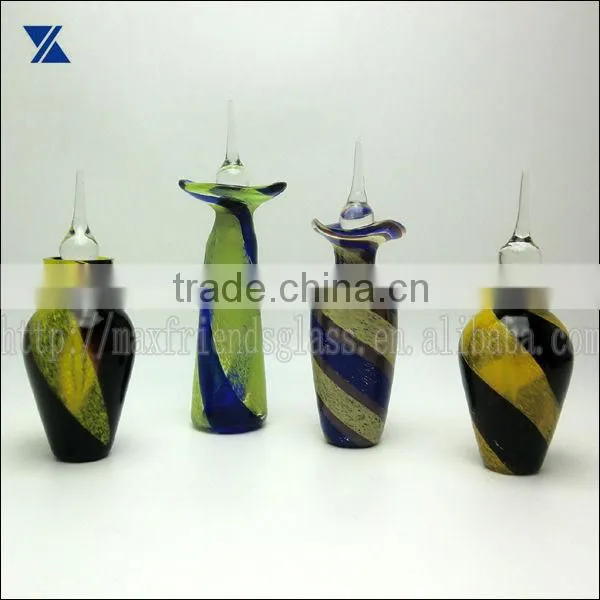 new design high quality glass perfume bottle with cap