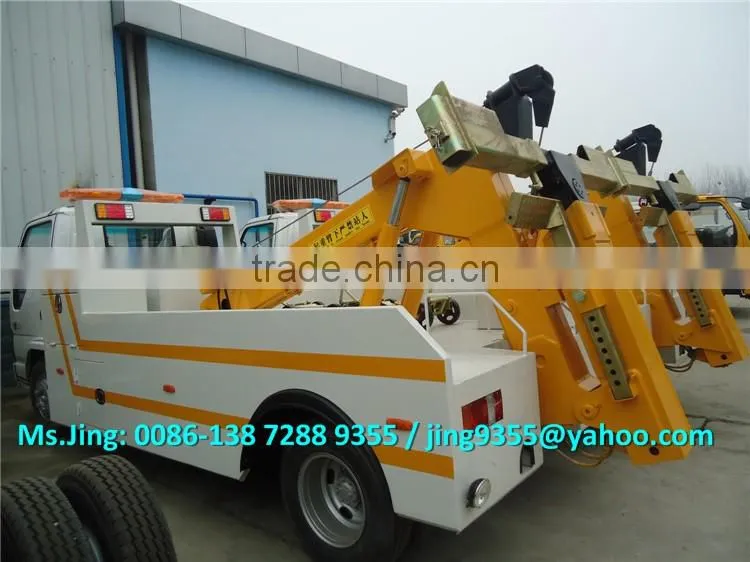 LHD 4x2 Small road wrecker tow trucks 3-5T for sale