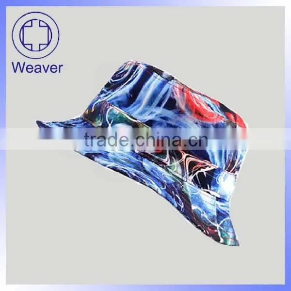 Custom Printed Floral Paisely Bucket Hat / Summer Fishing Hats For Men