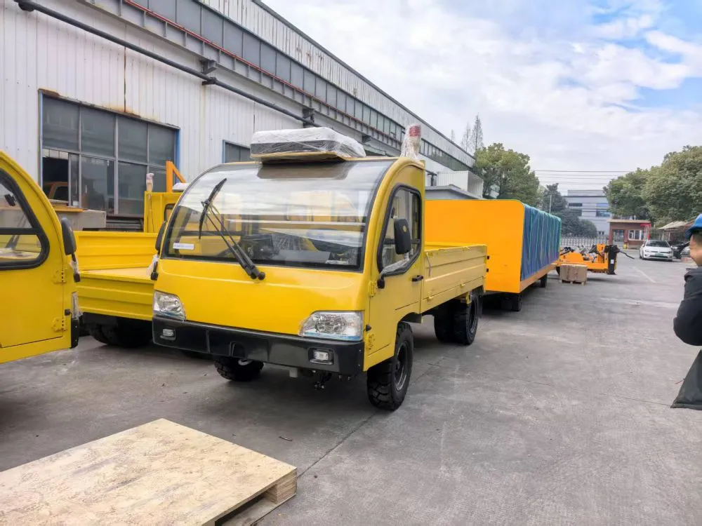 Electric Tow Tractor and Flatbed Cart for CEE Logistics – CE-Compliant, Low-Temperature Optimized