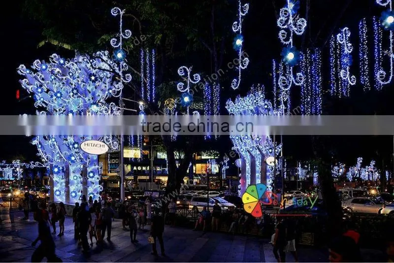 Across street light for outdoor light decoration