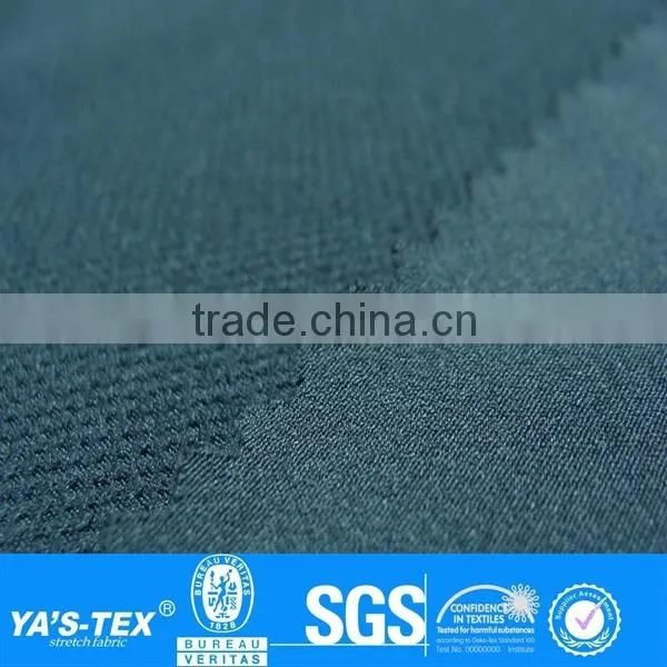 Black Polyester Spandex Fabric Wholesale For Winter Shorts