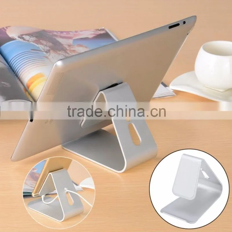Aluminum desk top micro suction tablet holder stand for iPhone, iPad