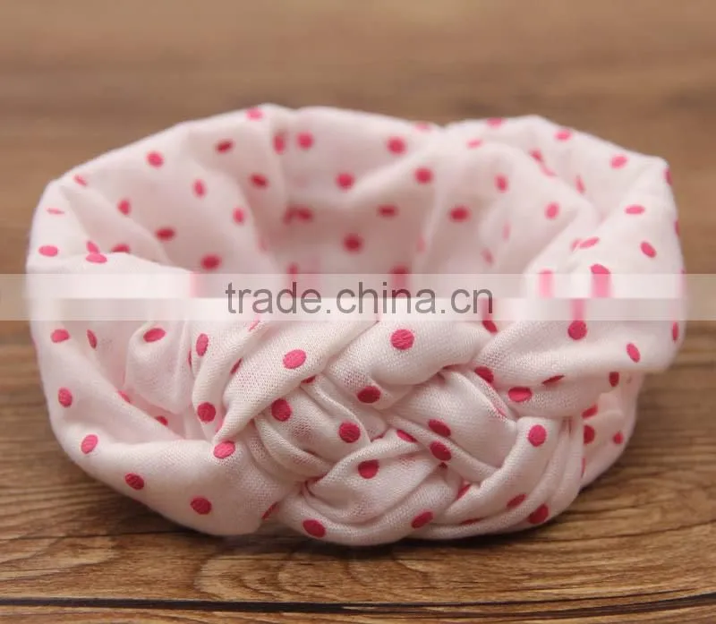 hot sale 2016 European Designs Children Knitted Cross Hair Bands Baby Girl Headbands