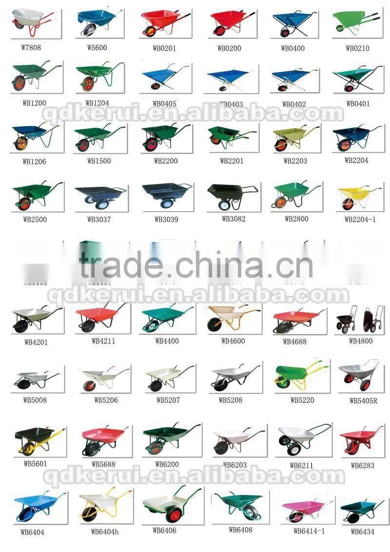 plastic tray Wheelbarrow plastic Hand Cart wheelbarrow