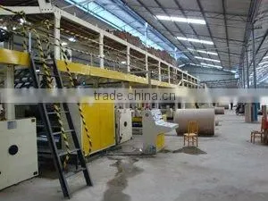 automatic 3 layer corrugated paperboard production line