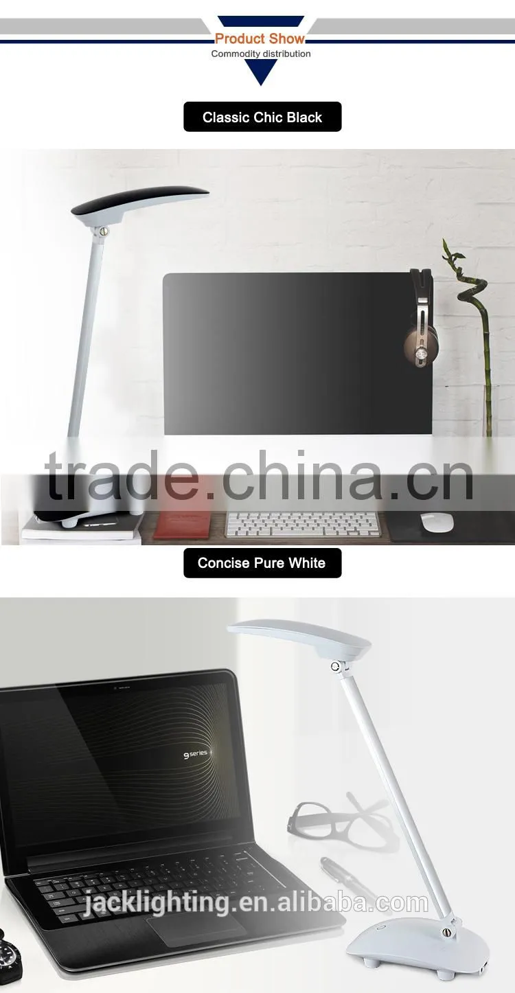 Flexible light JK-822T Bedside arm Task Lamps With Charger Power Outlet in Base