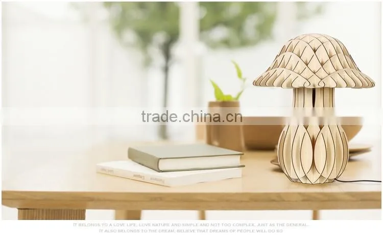 2016 LED Wooden table Light JK-879-13 Simple Table Lamp Hotel Bedside Table Lamp