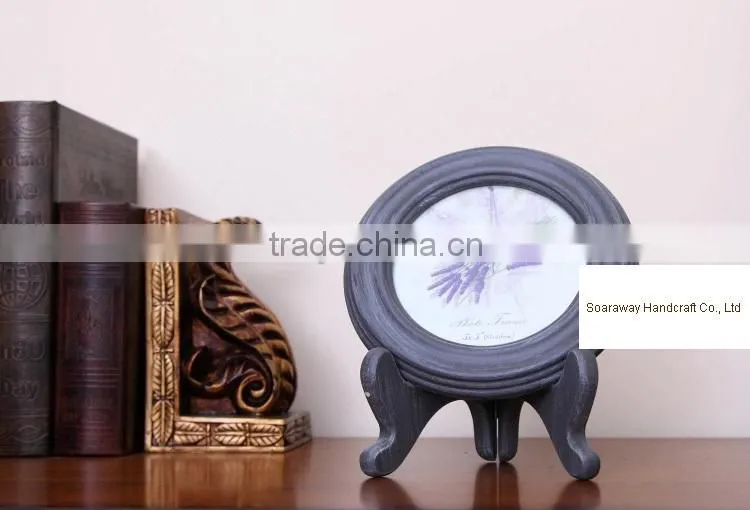 Desktop distressed solid wood photo frame, Shenzhen sublimation MDF wood frame, wood photo frame