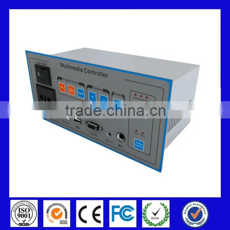 high quality Multimedia Controller System/teaching central audio controller for Panasonic projector and Prometheus board