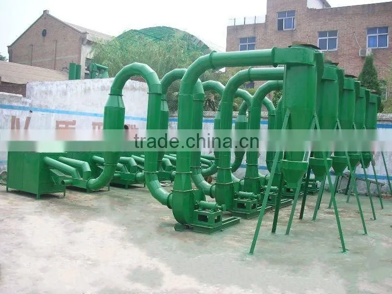 High speed hot air current wood sawdust dryer