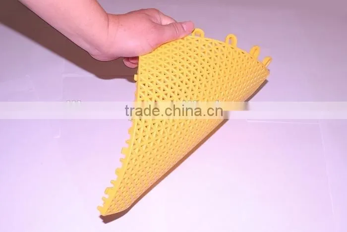 Environment-friendly PVC plastic indoor&outdoor interlocking assembly sports flooring for tennis court filed LE.PZ.001