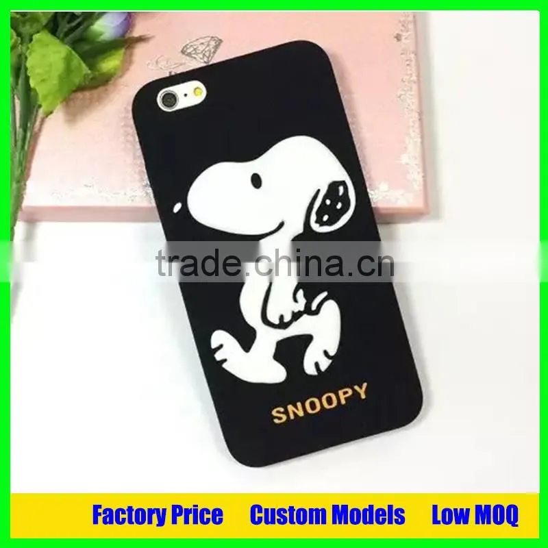Wholesale factory price snoopy mobile phone case cover for iphone 5 6 6plus
