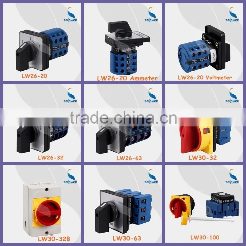 SAIP/SAIPWELL Low Price 100A Universal Electrical Turn Switch