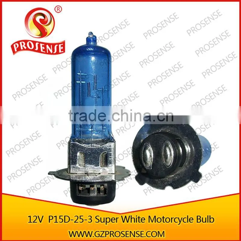 P15D-25-3 Super White 12V 35/35W Motorcycle Bulb ( Deep blue tube)