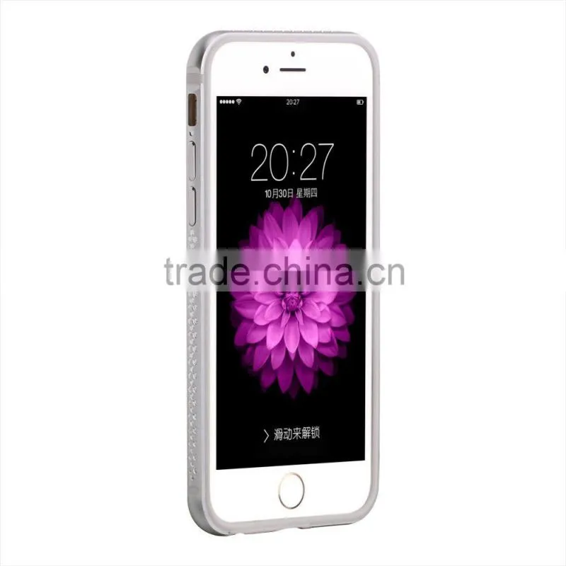 Alumimium Bumper With Diamond Phone Case/Good Price Phone Case