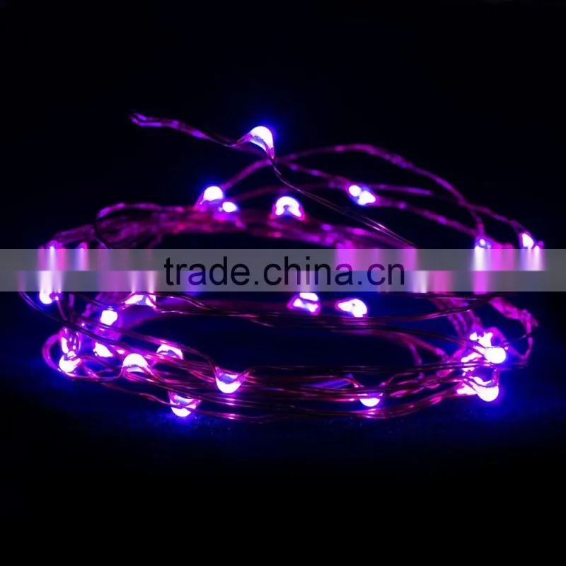 2016 hot sale 6V 30m led beads christmas holiday led decoration cooper wire string