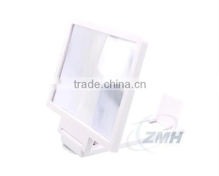 New Arrival Portable 3X Mobile Phone Screen HD Magnifier Lens&Holder for TV Watching