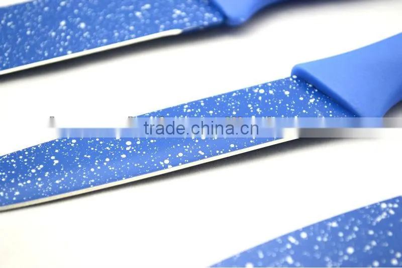 5pcs White spot Non-stick knife