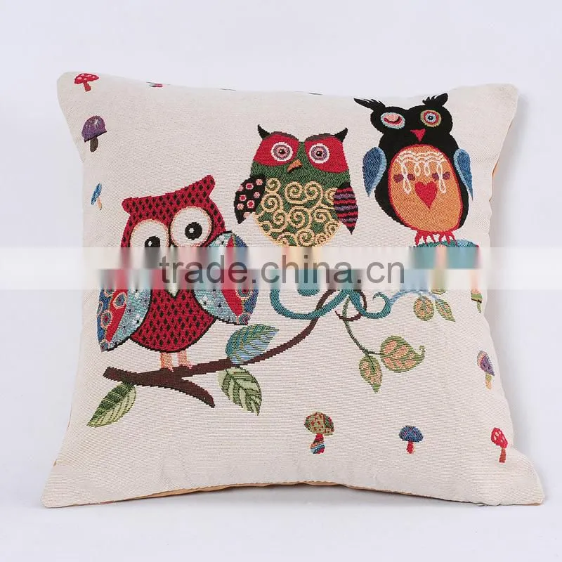 PLUS 2016 new design 18x18 inch Cotton Linen Pillowcase Cover Home Decorative Sofa Cushion Cover