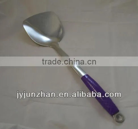 Highly PP handle Stainless Slotted Turner made by Junzhan Factory directly and sell directly