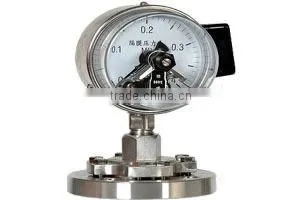 Diaphragm acid-resistant natural gas pressure gauge