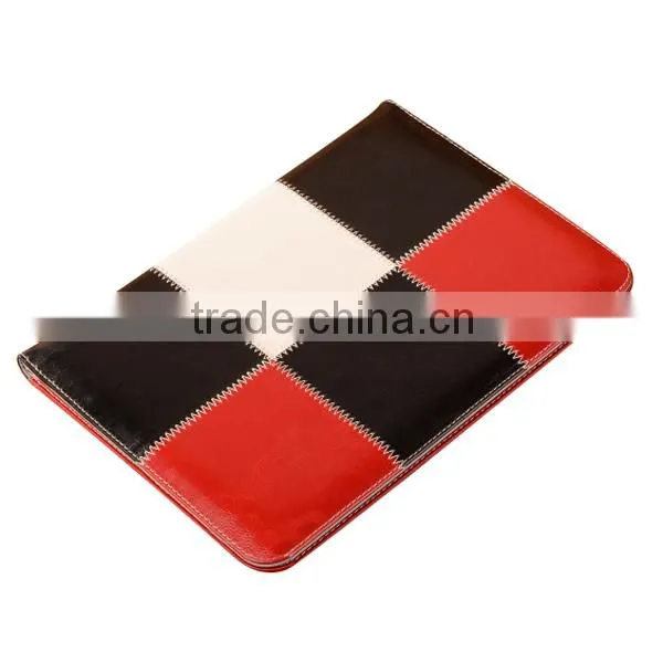 Real leather flip case cover for ipad 6, case for Best Buy