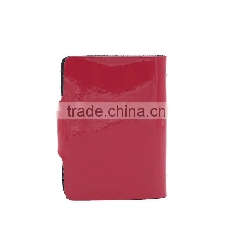 High quality PU holder transparent inner sheeve PVC card holder