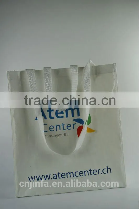 high quality double handles non tote bag with reinforce sewing