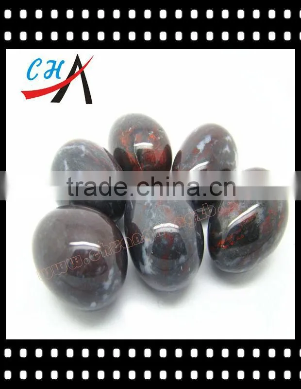 30-50mm Polished Bloodstone Red Gemstone Eggs