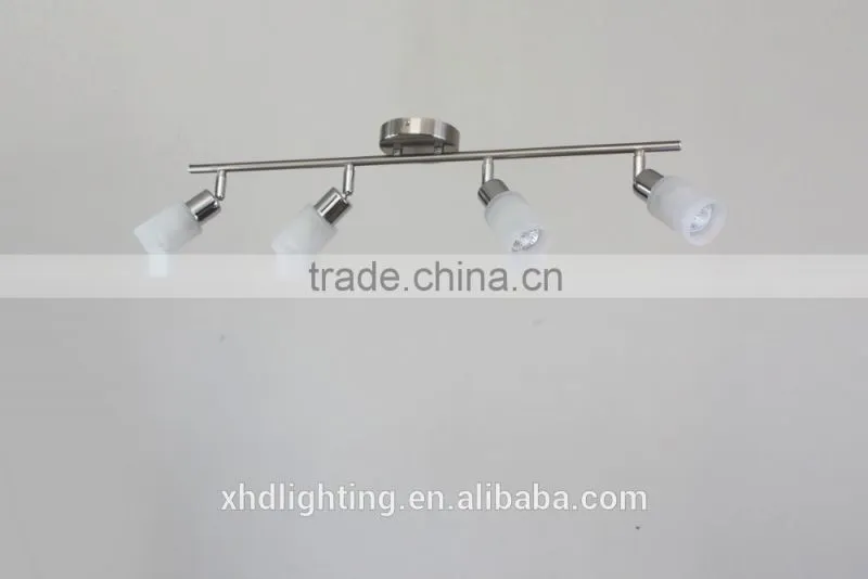 360 degree rotate frosted glass GU10 led spot ceiling lamp Zhongshan Coozen lighting