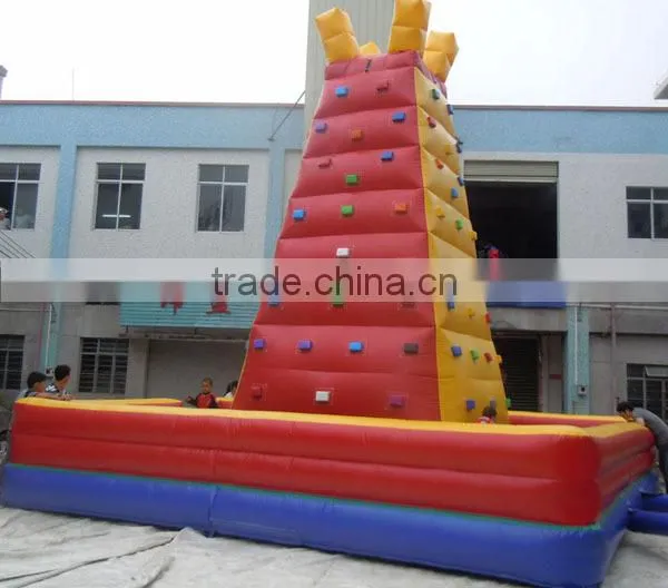 commercial grade indoor rock climbing wall inflatable for sale