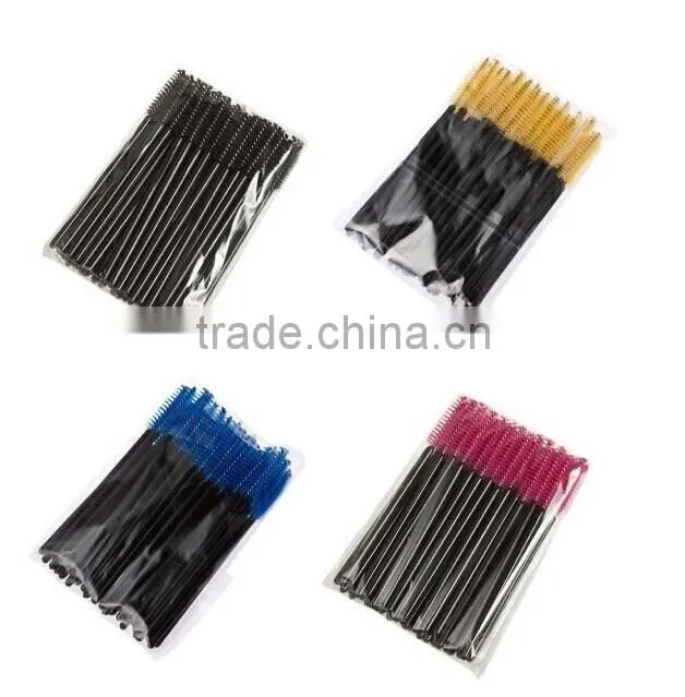 Disposable Curved Mascara Brush, 50 pack