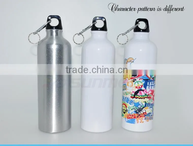 Hot Selling 700ml Custom blank aluminum water bottle for sublimation
