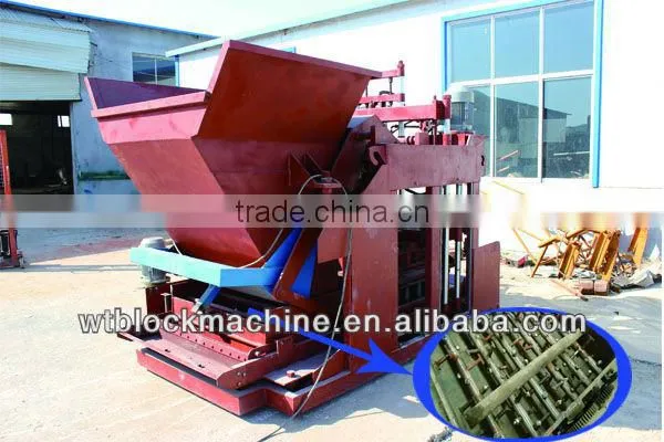 WT10-15 mobile block machine/ retaining wall block machine