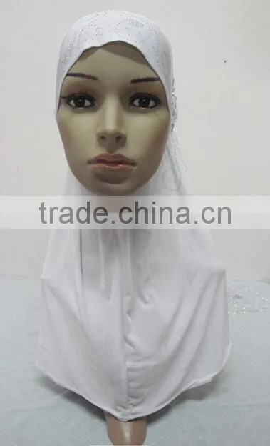 H252 latest muslim hijab with rhinestone and crystals