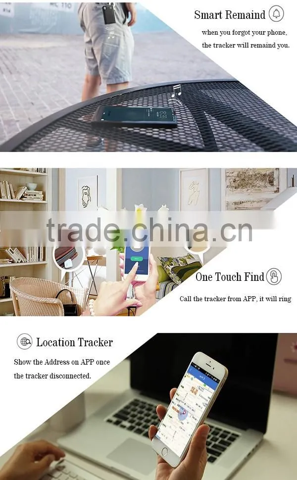 2016 GLEESE Wireless Mini Bluetooth Anti Lost Pet Tracker Locator for iPhone Samsung Xiaomi