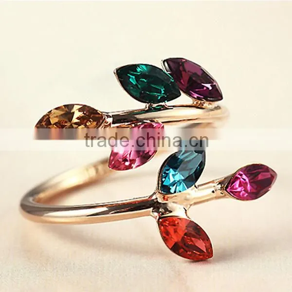 2014 summer fashionable womens flower ring made with Yumei